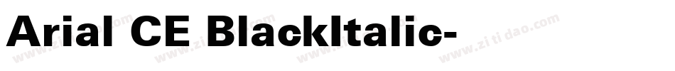 Arial CE BlackItalic字体转换